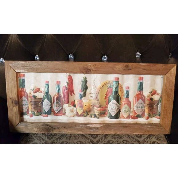 Tabasco Art Tin Picture Frame